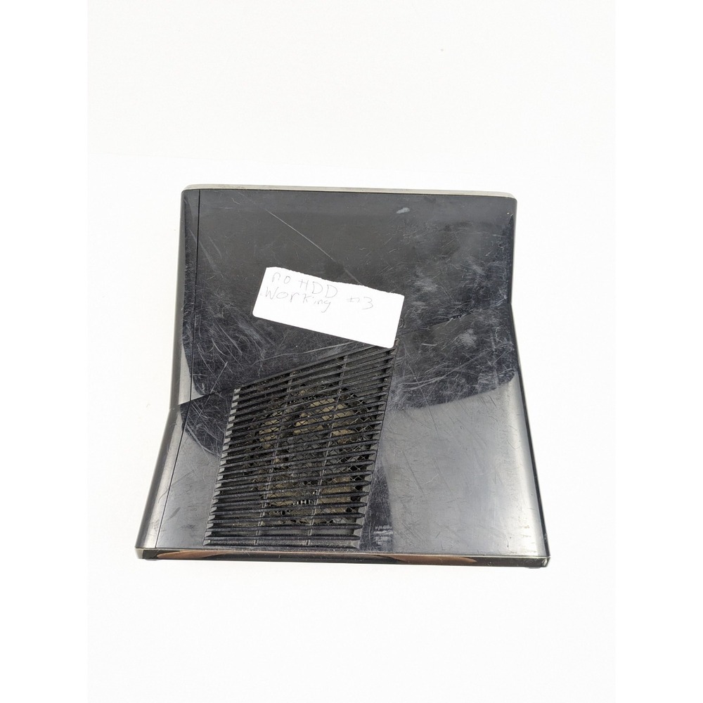 Microsoft Xbox 360 Slim No Hard Drive Glossy Black Model 1439 3